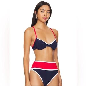 NWT Beach Riot Carlotta Bikini Bottoms In Americana Size Medium